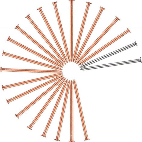 Clous en cuivre pour abattre les arbres, pointes de 8,9 cm de long pour éliminer les racines et les souches d'arbres. (1/5)