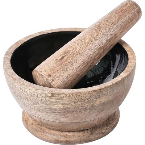 Mortar and Pestle QENA Mango Wood Brown/ Black (1/5)