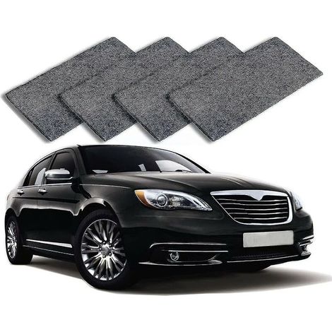 CREA Tissu Nano Sparkle (gris 4 pièces). tissu Nano Sparkle 2022 pour les rayures de voiture. tissu Nano magique réparant facilement les rayures de peinture (wanan)