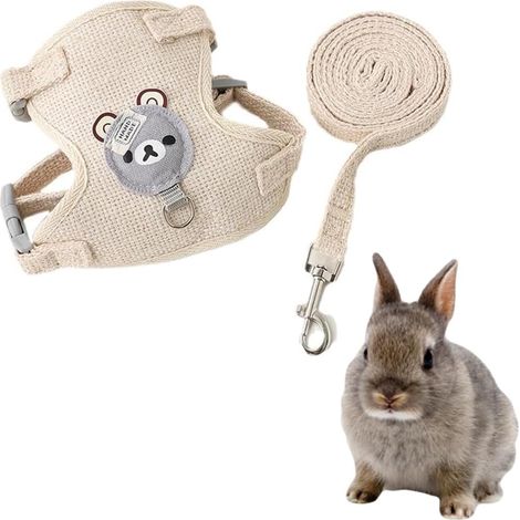 1 Harnais,Laisse,Réglable,Respirant,Maille,Pour Lapin Chat Petit Chien