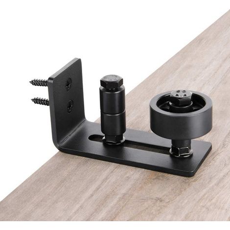 Guide de sol pour porte coulissante 1 pièce, rail de roulement réglable avec vis, système de porte coulissante 8 en 1, guide de porte inférieure de porte, parfait pour toutes les portes (1/5)