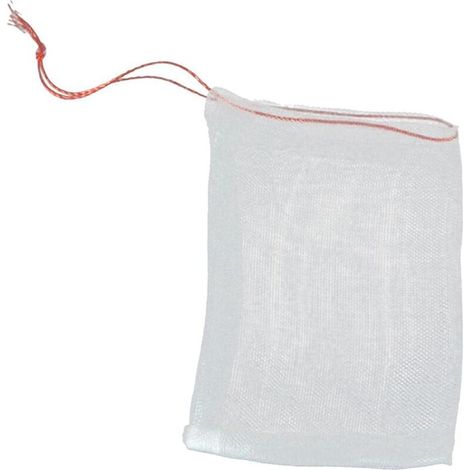 AMXCNOY 100er-Pack Obstschutzbeutel – Insektennetz für Obstbäume – Netzbeutel mit Kordelzug zum Schutz von Tomaten, Weintrauben und Mangos (25 cm x 25 cm) (1/4)