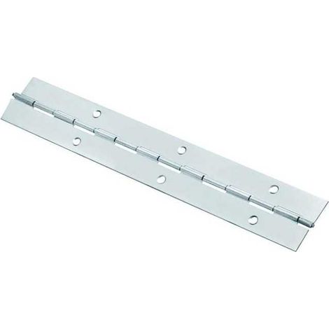 Vigor-blinky 322032 Cerniera a Nastro Flessibile a Metraggio Acciaio Inox 2 mt 32x0.7 mm colore Argentato (1/2)