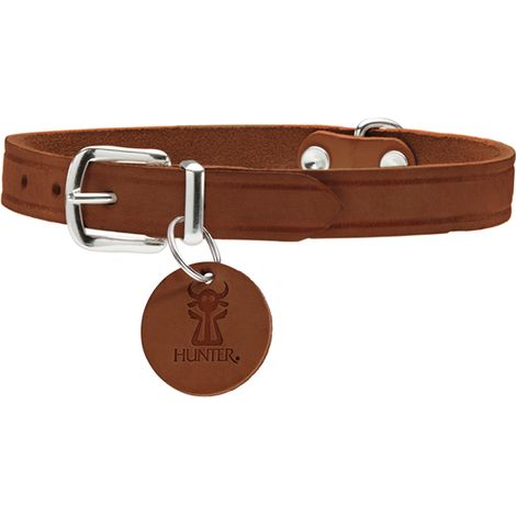 Halsband Aalborg, 52 Softvollrindleder, cognac