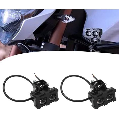 Ein Paar externe LED-Arbeitsscheinwerfer, geeignet für Motorräder, Offroad-UTVs und ATVs mit M8-Befestigungslöchern. (1/5)