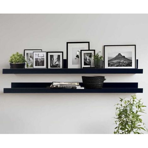 Étagère à tableaux BD ART 100 cm noire (P)