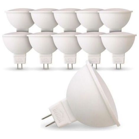 FENOPLASTICALot de 10 Ampoules LED GU5.3 MR16 12V 5W Eq 40W Température de Couleur: Blanc chaud 2700K (1/4)