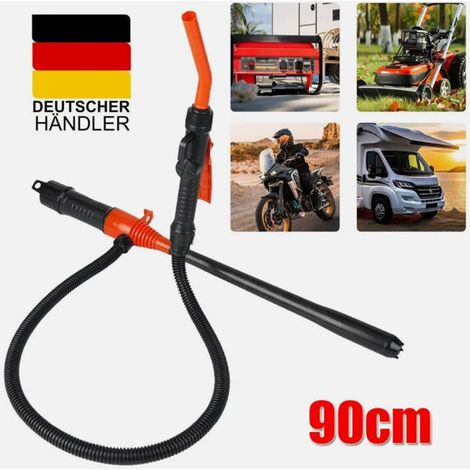 Pompe à huile électrique portable – équipée d'un tuyau de 90 cm de long pour faciliter le remplissage de liquides à partir de fûts, de réservoirs ou de cuves de stockage surélevées. (1/5)