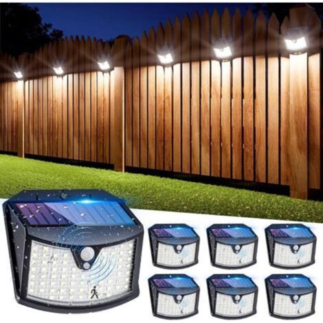 Outdoor Solar Motion Sensor Light 【6 Pack】, 3 Modes Outdoor Solar Spotlight IP65 Waterproof Outdoor Solar Light Solar Outdoor Lighting for Garden, Garage, Patio (1/5)