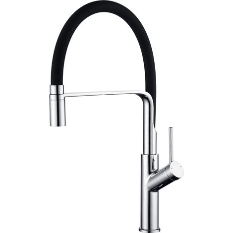 Robinet de cuisine à levier unique  Modèle SENA  Couleur Gris  Finition chromée  [ IMEX® ]