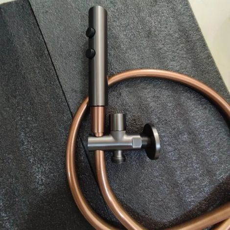 (G1/2 - gris et or rose) Ensemble robinet de douche et bidet deux fonctions pour WC et salle de bain. (1/4)