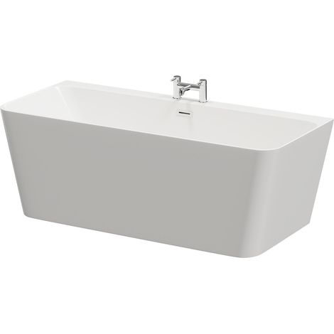 Palermo 1700mm x 740mm Square Double Ended Freestanding Back to Wall Bath (1/5)