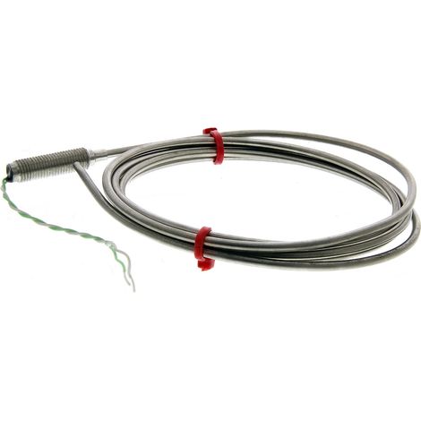 Thermocouple type K Ø 3mm, L 1.5m, +1100°C max à Câble ( Prix pour 1 )