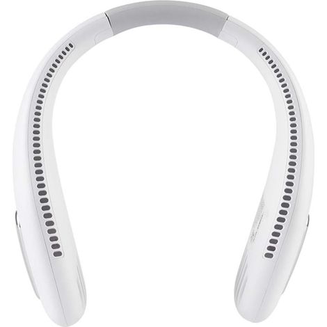 Ventilateur de cou portable rechargeable USB, ventilateur tour de cou silencieux avec suspension, 3 vitesses, ventilateur personnel léger pour bureau, voyage, sport, marche, camping, extérieur (1/5)