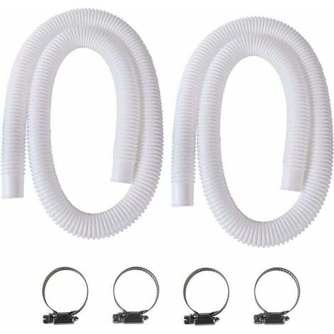 Tuyau Piscine Hors Sol 32mm 2 Pièces 150cm Pompe Compatible 330 530 1000 GPH