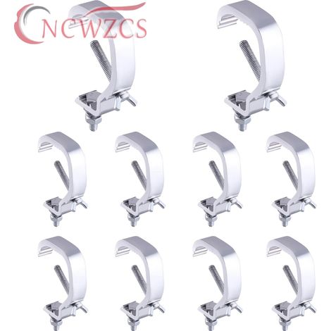 Gancho de montaje para luces, Material: Aleación de aluminio de alta calidad, Ancho de la abrazadera: 20 mm, Diámetro del tubo adecuado: 30-52 mm, Tamaño del perno roscado: 8 mm, Capacidad de carga: 5 (1/5)