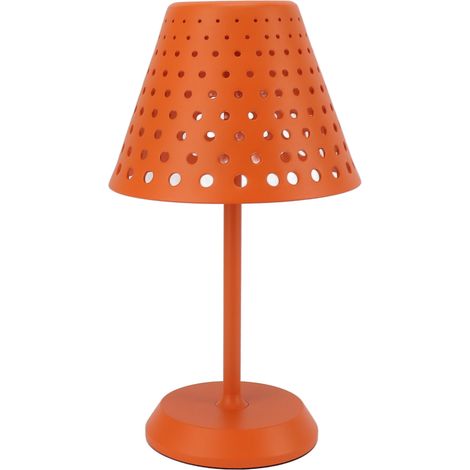 Wiederaufladbare, kabellose LED-Tischleuchte, dimmbares Touch-Nachtlicht für Schlafzimmer, Wohnzimmer, Büro, Restaurant, Bar, orange (1/5)