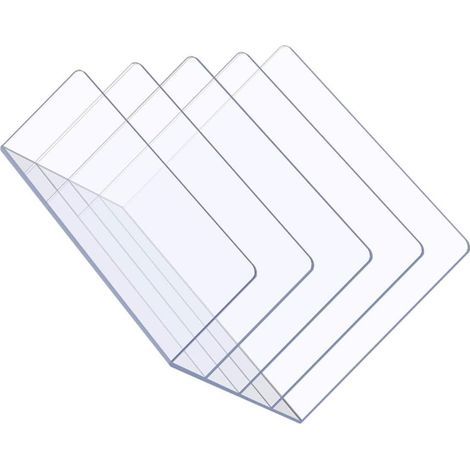 Organisateur de Bureau Transparent Acrylique Support de Dossier Multi Compartiment pour Documents Rangement Pratique pour Maison et Bureau (1/5)