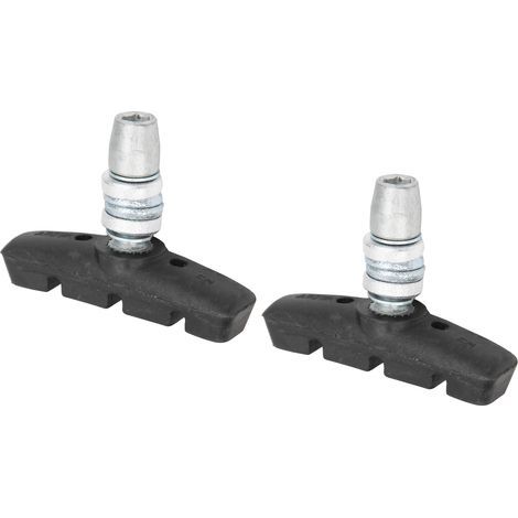 Patins de frein pliables 55mm pour V-Brake vélo, blocs caoutchouc avec écrous compatibles DAHON.
