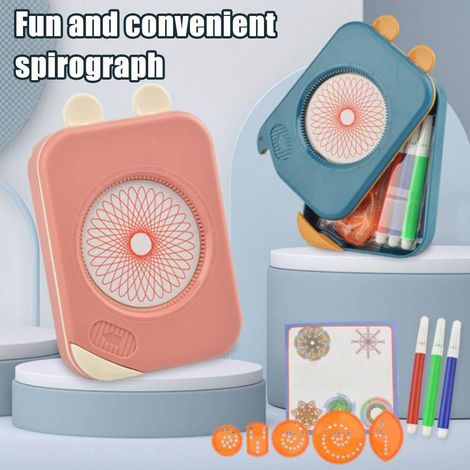 Zeichenset für Kinder, Kunststoff-Malvorlage, Lineal-Set, Zahnrad-Spiral-Zeichenwerkzeug, Lernspielzeug (1/5)