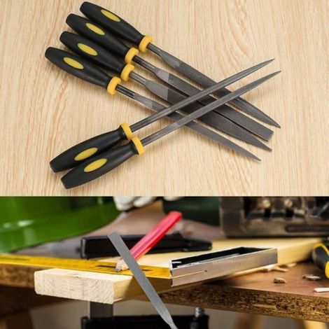 Lime - Acier Au Carbone Haute Résistance - Pour Bois Métal Plastique - Lot De 6 Pièces (1/4)
