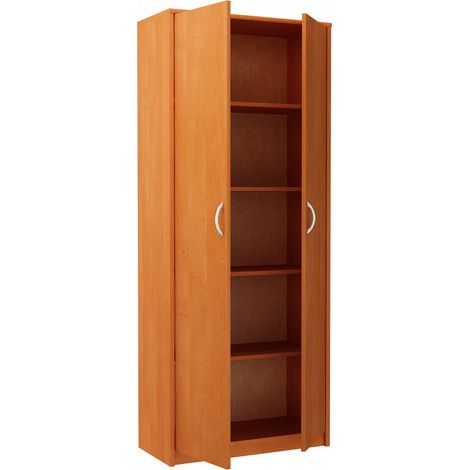 Armoire de Bureau Aulne - Meuble de rangement 5 Etagères Style contemporain - 74 x 35 x 180 cm (1/5)