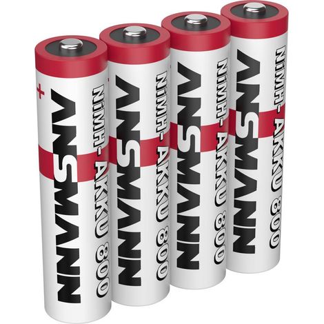 Ansmann Pile rechargeable LR3 (AAA) NiMH 800 mAh 1.2 V 4 pc(s) (1/3)