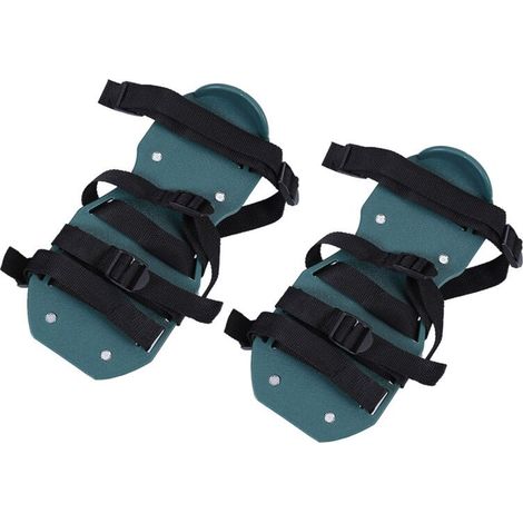 Chaussure Aérateur Pelouse, Chaussure a Clou pour Ragreage avec 4 Sangles Réglables Sandales pour Une Pelouse Parfaite, pour Scarificateur de Pelouse Ou de Cour (1/5)
