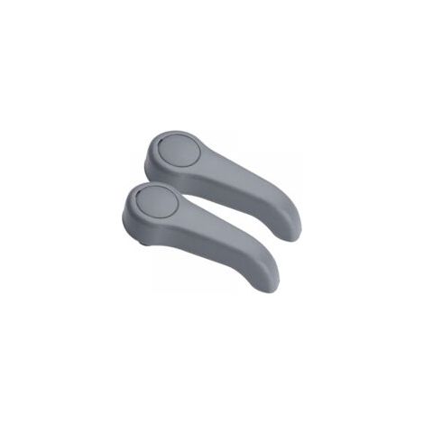 Jeu de 2 poignées de réglage de siège avant grises pour Renault Clio 2 Twingo 1 7701209658 7701470827 (1/2)