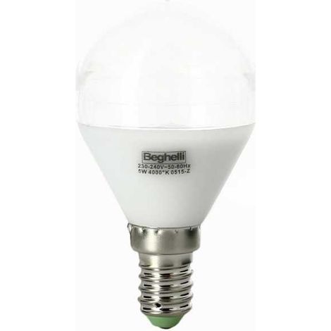 56071 Lampada a Sfera Beghelli Ecoled 6W 4000K
