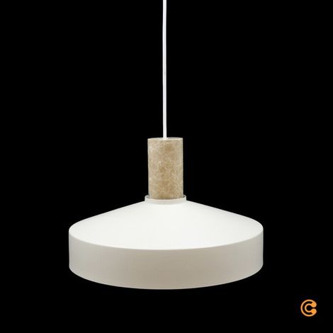 [GEBRAUCHT] B-Ware Nordlux Pendelleuchte Hängelampe Elvas Marmor Metall Beige E27 LED Leuchte Lampe (1/2)