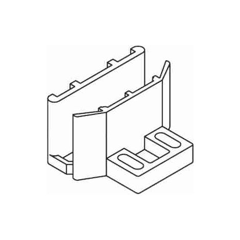KP369 Pattino Guida Anta Cristallo DITEC ENTREMATIC KP369 Per Porta Automatica