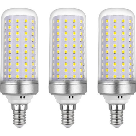 Lampadina LED E14 da 25 W, CA 85-265 V, 2200 lm, bianco freddo 6000 K, non dimmerabile, equivalente a una lampadina alogena da 200 W, per lampadari, plafoniere, lampade da tavolo, lampade da terra (co (1/3)