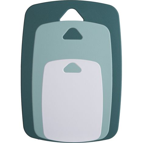 Planches à découper pour la cuisine, lot de 3 planches à découper en plastique, épaisses, idéales pour la viande, les légumes et les fruits, avec poignée ergonomique, compatibles lave-vaisselle. (1/5)