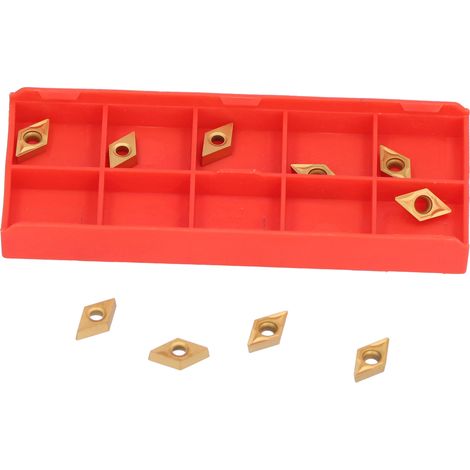 Satz mit 10 Hartmetall-Wendeschneidplatten für CNC-Fräsen und -Drehen (DCMT070204) für SDJCR (1/5)