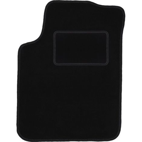 Alfombrilla de terciopelo para el conductor para: Citroën C3 I hatchback (2002-2009) negra