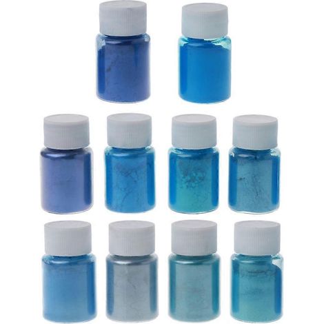 10 Farbpulver für Epoxidharz, Pigmentpulver, Farbstoff, Schleimfarbstoff, Seifenherstellung