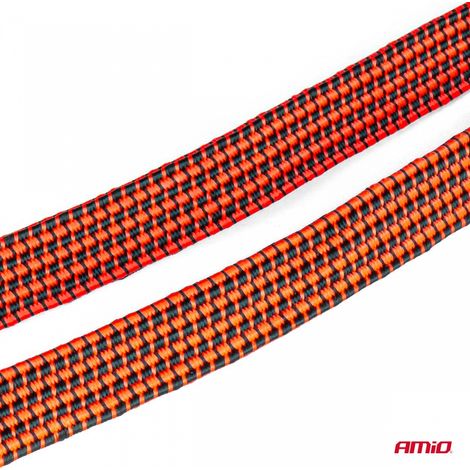 Corde élastique plate en caoutchouc pour sécuriser les bagages 120 cm bstrap-17 amio-03305 (1/4)