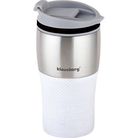 Taza térmica 320 ml KLAUSBERG blanca KB-7627 (1/4)