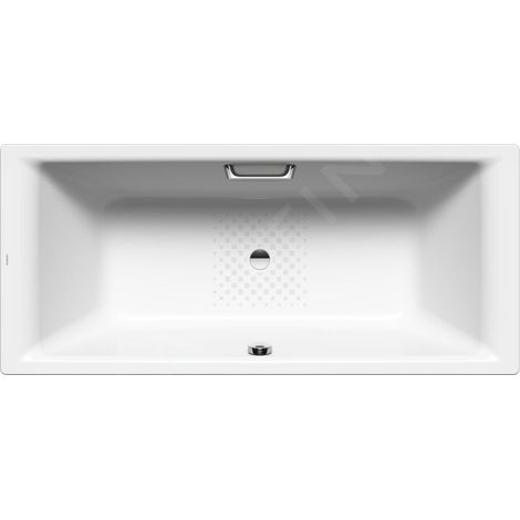 Kaldewei Ambiente - Baignoire rectangulaire Puro Duo 664, 1800x800 mm, avec trous pour les poignées, antidérapante, blanche (1/4)