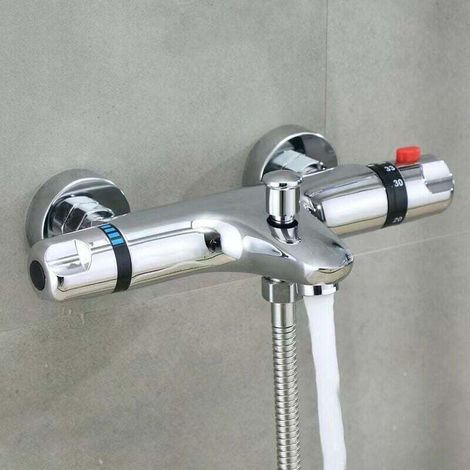 Triple thermostatic with vertical accessories Wall-mounted thermostatic shower faucet Thermostatic bathtub faucet MUMU (1/4)