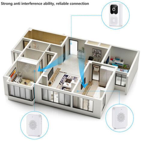 Questo campanello video wireless intelligente offre monitoraggio remoto, Wi-Fi, video HD, visione notturna e comunicazione bidirezionale. (1/3)