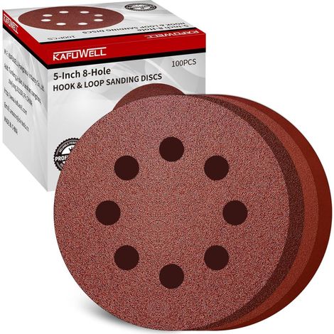 Schleifpapier 125mm Klett 8 Loch Gemischte Körnung 100.0 (1/5)