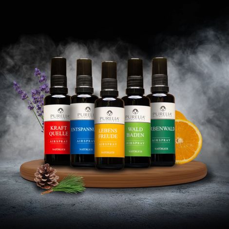 PURELIA Airspray Set 5x 50 ml Hochwertige ätherische Öle Raumspray Raumduft (1/5)
