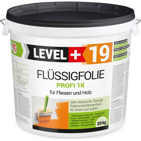 LEVEL+ Flüssigfolie Dichtfolie Abdichtung Holz L+19 - 20KG