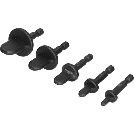 Kit de 5 outils de sertissage, forets à queue hexagonale pour tubes de climatiseur, outils d'évasement et de sertissage de tuyaux. (1/5)