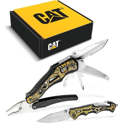 Caterpillar - Set multifunzione, 2 coltelli, fodero CT240358 (1/5)