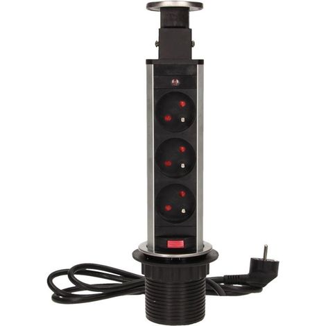 Toma de corriente empotrada 3x250V AC OR-AE-1348 (1/5)