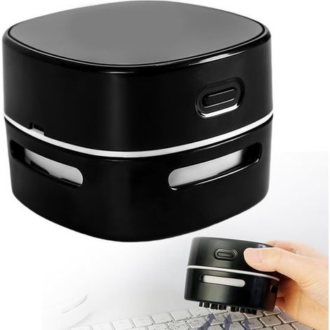 Mini-Staubsauger USB-wiederaufladbar Mini-Tischstaubsauger leistungsstarker um 360 drehbarer tragbarer kabelloser Handstaubsauger mit Ladekabel (1/5)