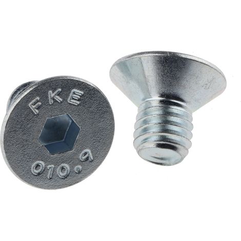 Vis à six pans creux, M8 x 12mm, tête Vis fraisée à tête creuse hexagonale, en Acier ( Prix pour Boîte de 50 )